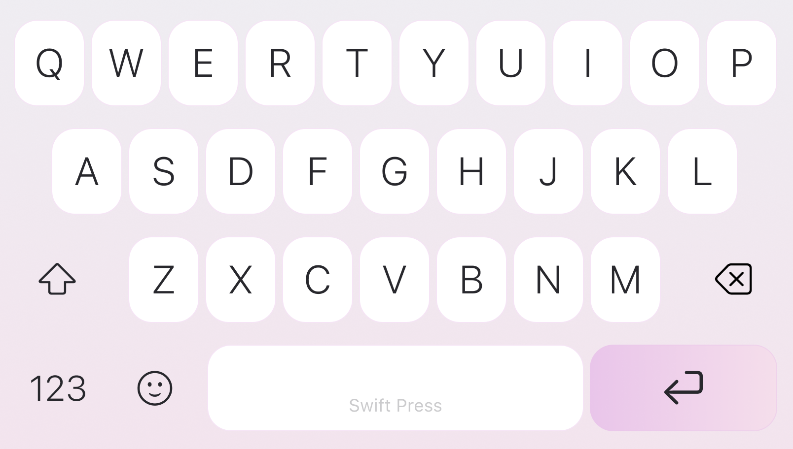 Blush keyboard