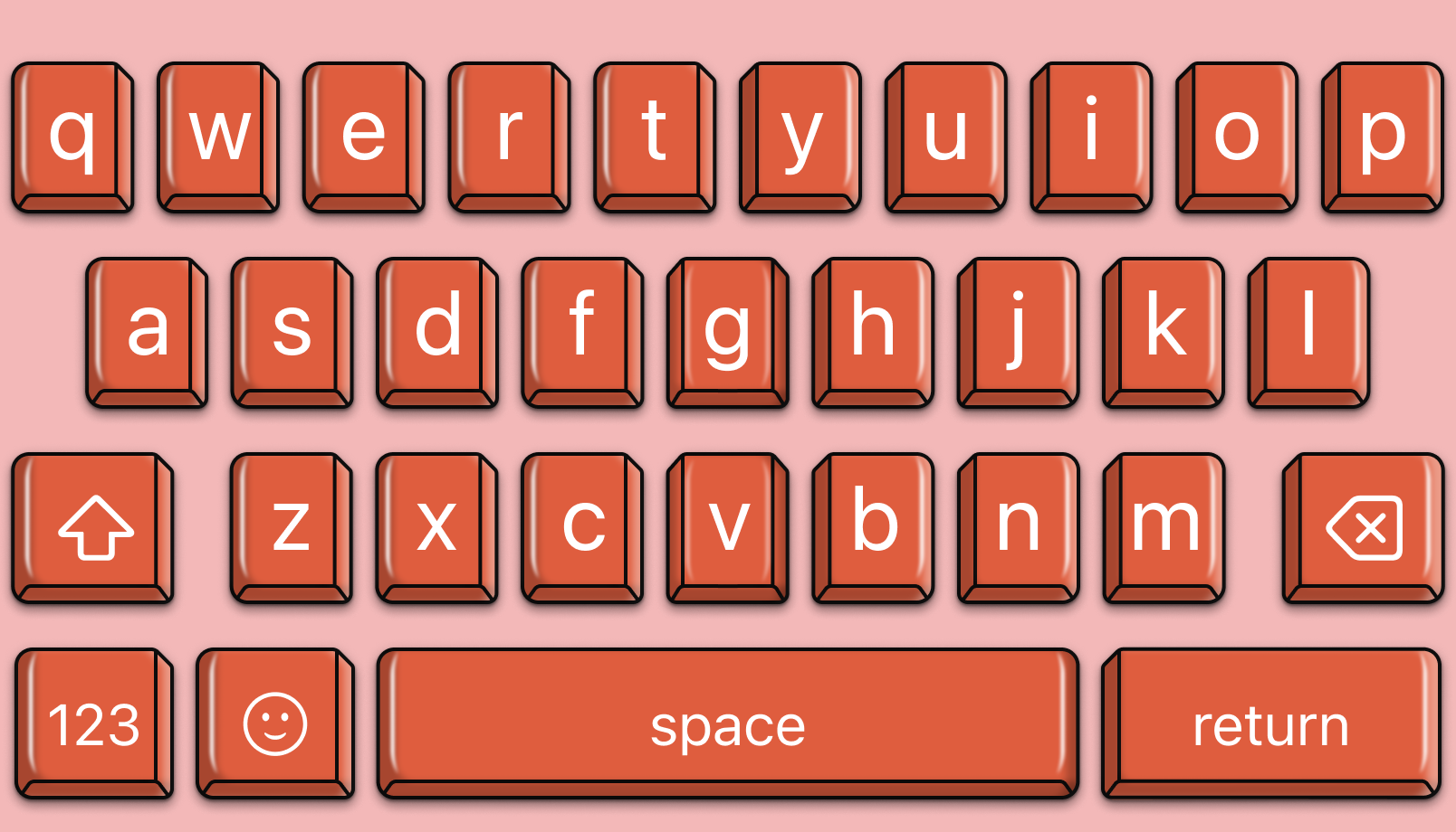Coral keyboard